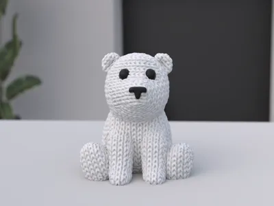 Knitted Polar Bear