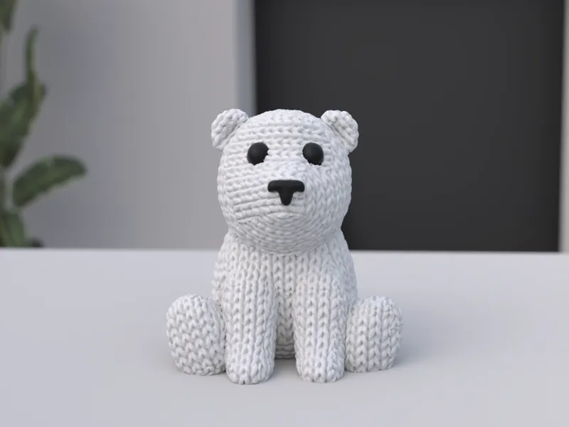 Knitted Polar Bear