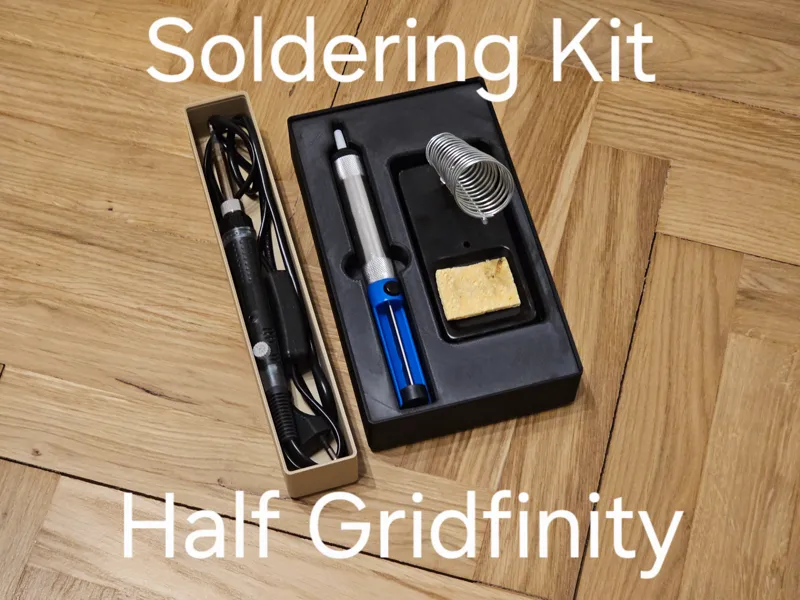 Soldering kit half gridfinity organizer