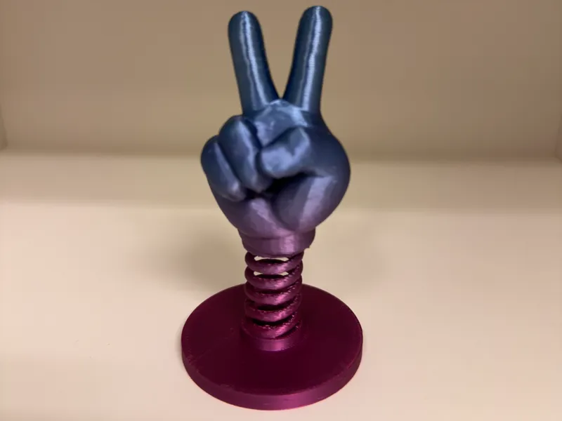 Wiggle peace hand