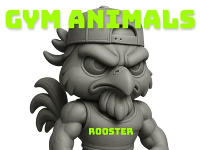 Gym Animals - Gym Rooster