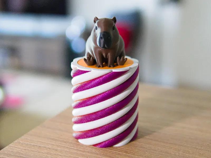 Twisted candy Jar (w/ customizable cap)