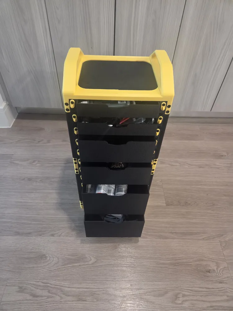 Kws Rack 1U, 2U, 3U Drawers and Rails for KWS Rack V.2 - Free 3D Print Model ...