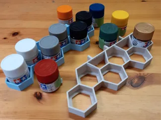 Hex hobby paint shelf for Skadis - Tamiya 10 mL