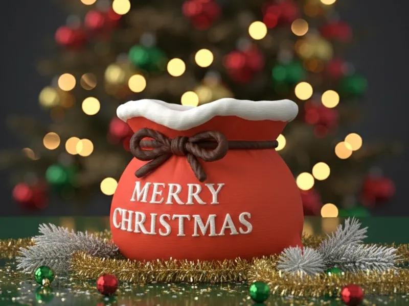 Christmas Gift Bag Decoration
