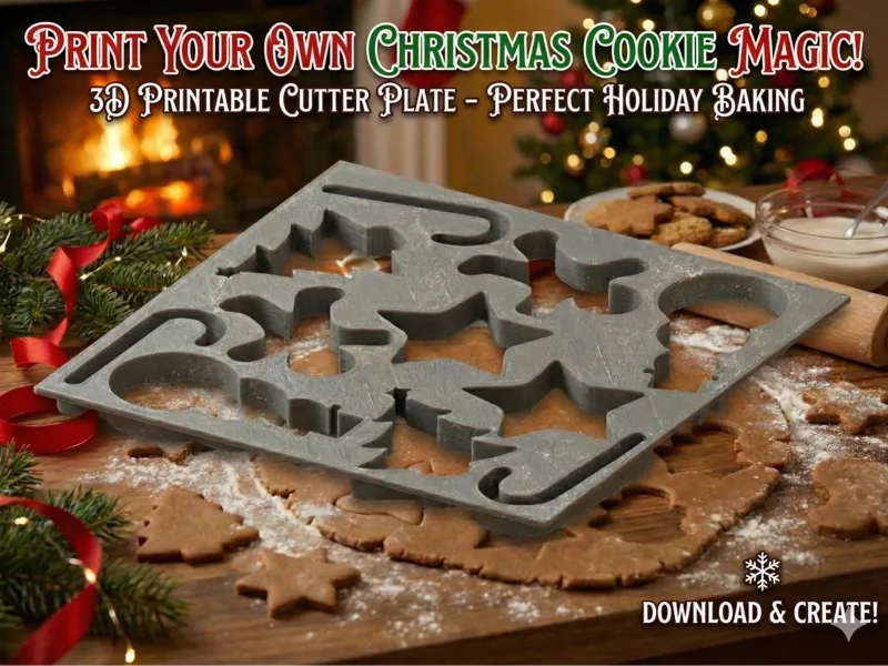 Christmas Cookie Cutter Sheet