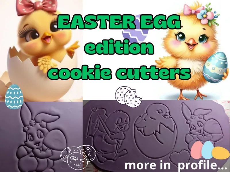 Easter egg edition, cookie cutters