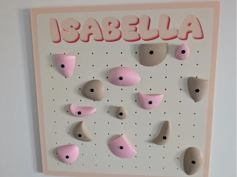 Climbing Board / System Board Sign with Name