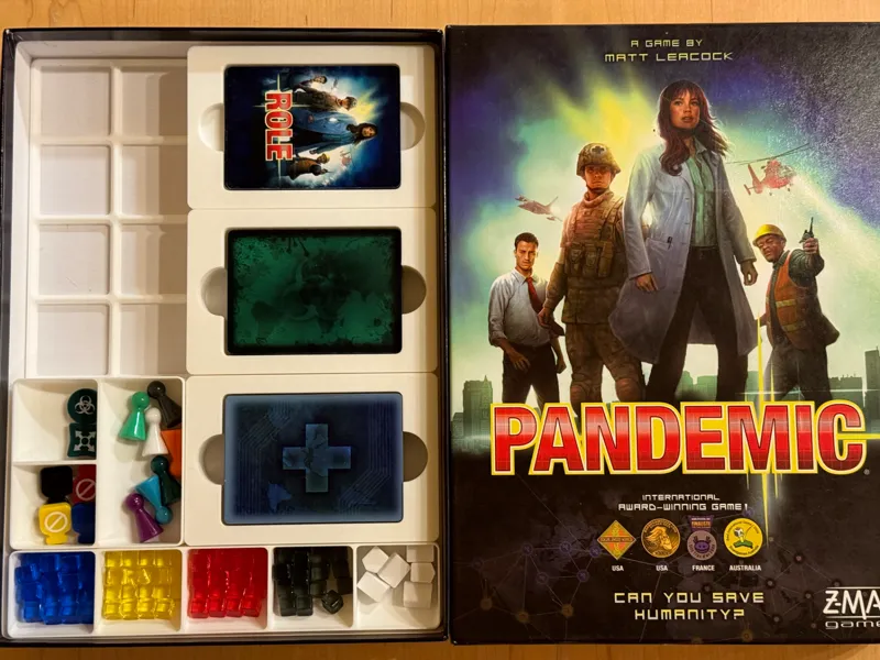 Pandemic Board Game - Gridfinity Inserts
