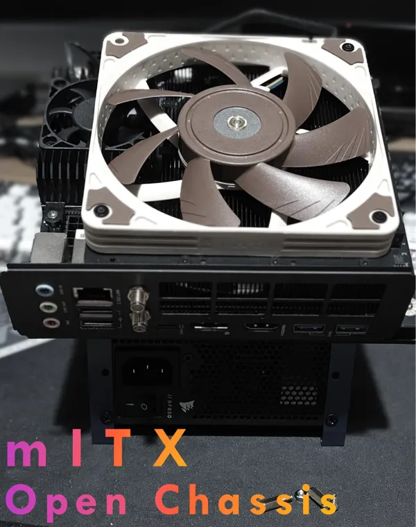 Châssis ouvert mITX incliné 27° (SFX)