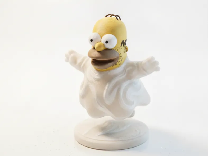 Ghost Homer Simpson Figurine Cartoon 3D Printable
