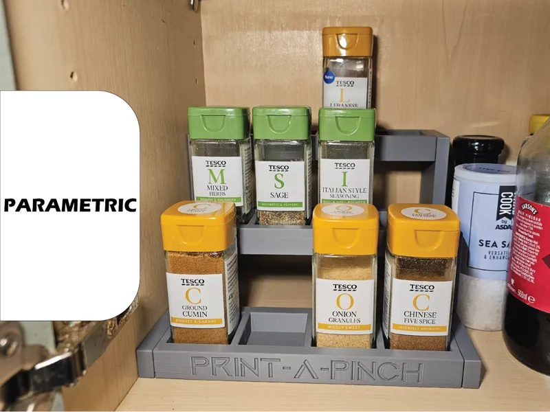 Parametric Spice Rack (Print-A-Pinch V1)
