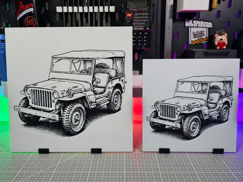Jeep Willys MB - Hueforge - 3 Colors