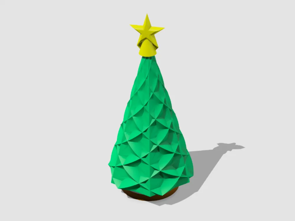 Christmas tree with star decoration by Peter - MakerWorld