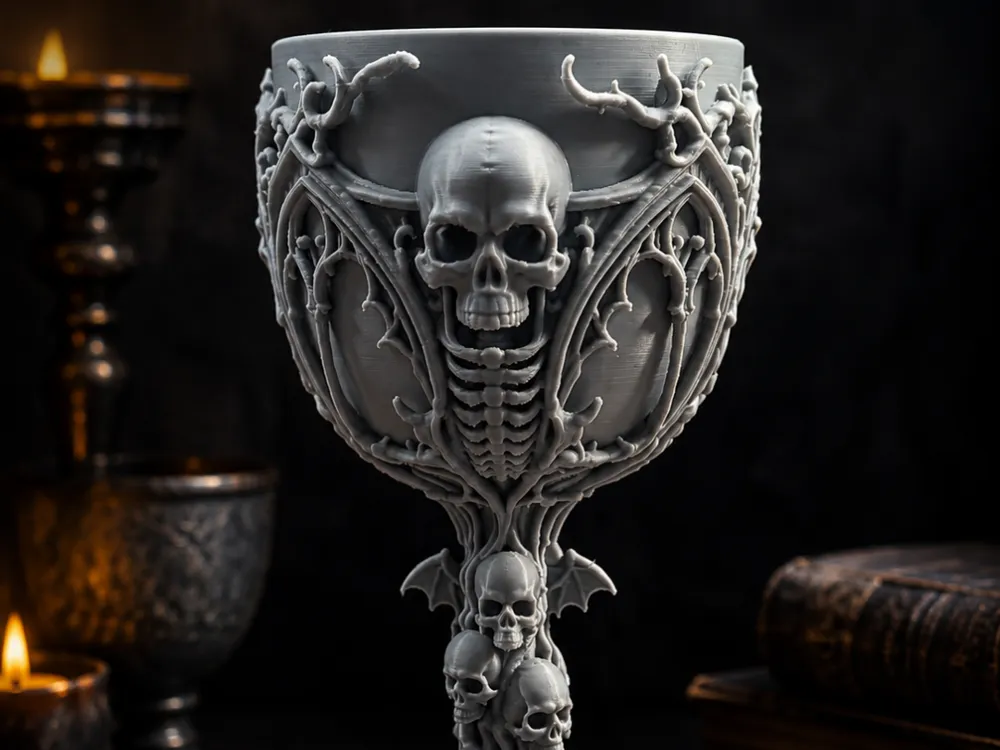 Soporte: Gothic Chalice Halloween Decor. Referencia del modelo original.