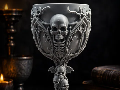 Soporte: Gothic Chalice Halloween Decor — referencia de MakerWorld