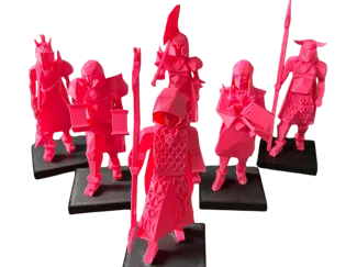 OS Runescape Barrows Brothers Full Set + Stands 
