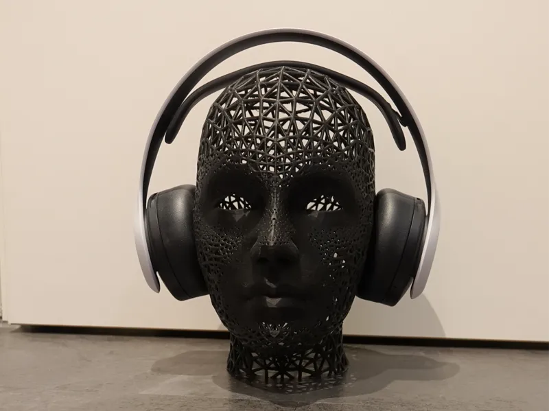 Voronoi Head Sculpture for Headphones 