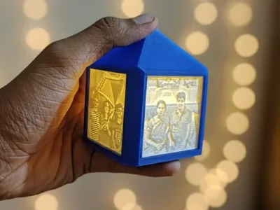 Lithophane Cube Lamp Frame