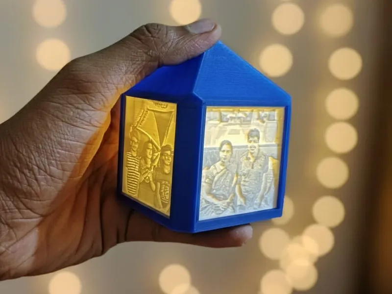 Lithophane Cube Lamp Frame