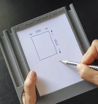Mobile writing pad A6 / Mobile Schreibunterlage A6