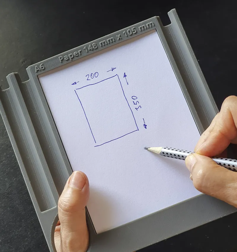 Mobile writing pad A6 / Mobile Schreibunterlage A6