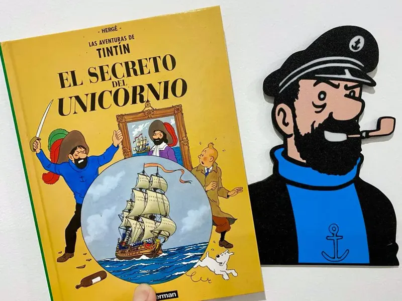 Capitán Haddock de Tintín a 4 colores en AMS.