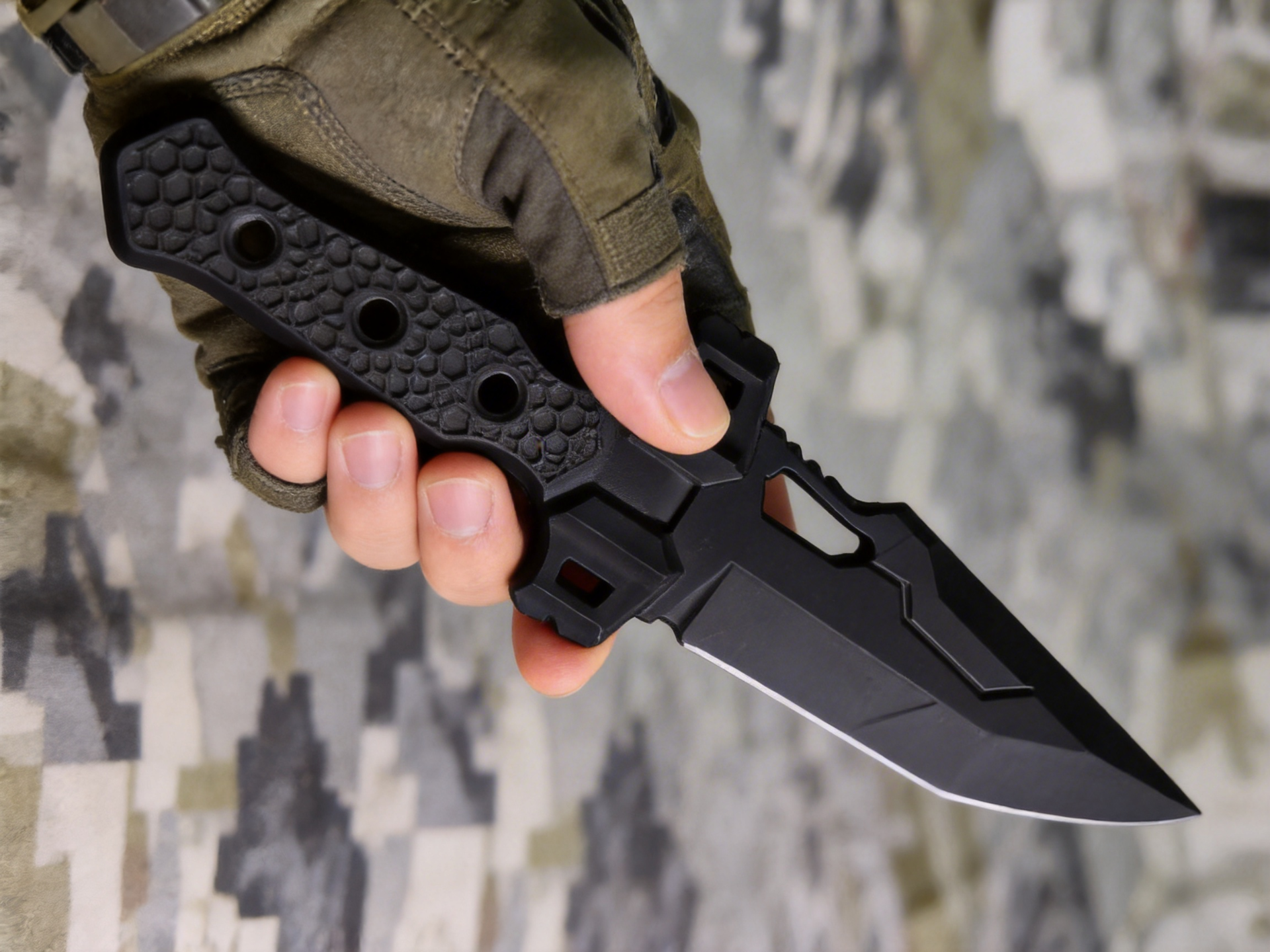 Deep Space Ghost Meteorite Tactical Combat Dagger