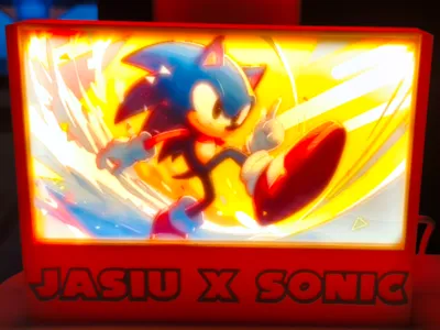 Sonic Litophane for lightbox