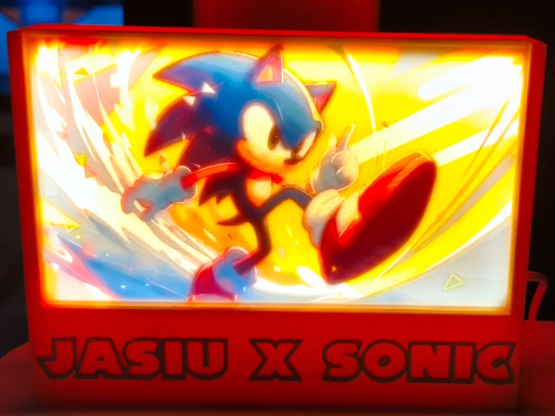 Sonic Litophane for lightbox