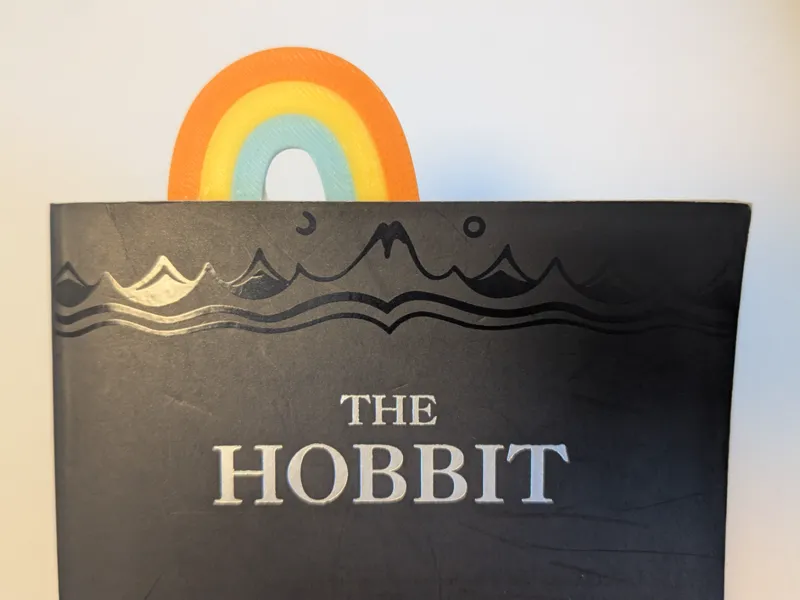 Rainbow bookmark 
