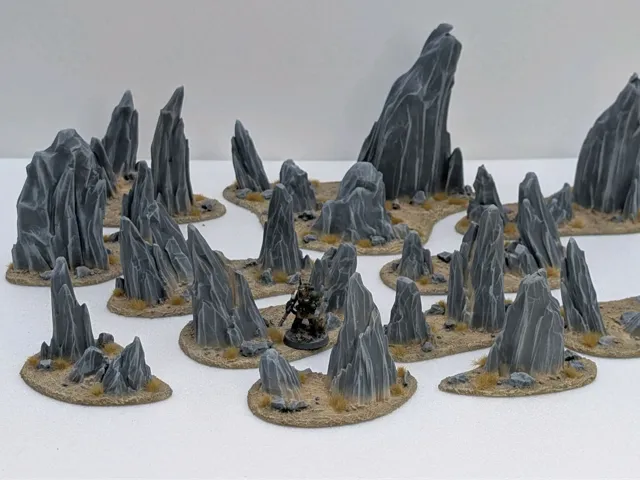 Scatter rocks collection terrain pieces