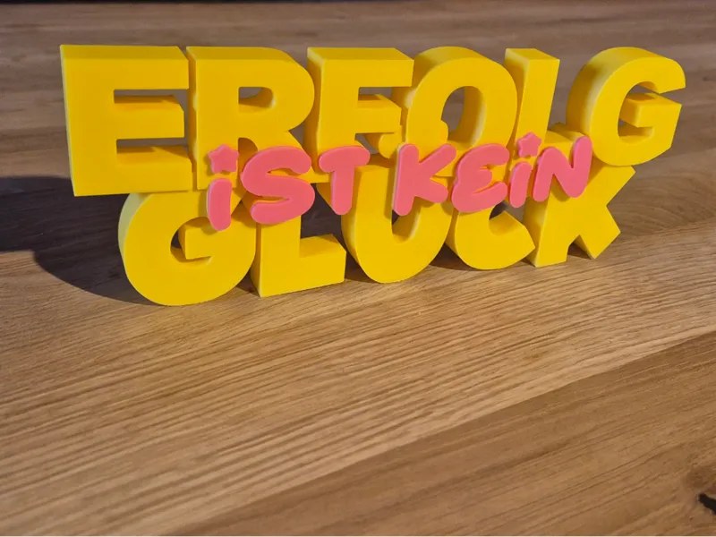 Erfolg ist kein Glück