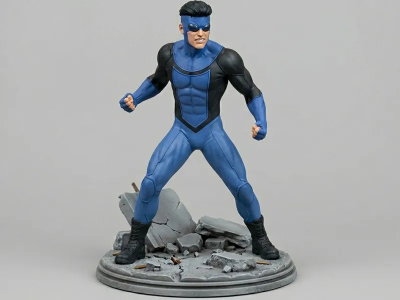 Invincible – Blue Suit Battle Figure