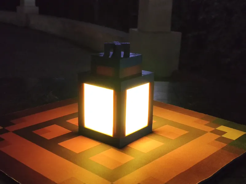 Minecraft Lantern 我的世界灯笼 USB小夜灯
