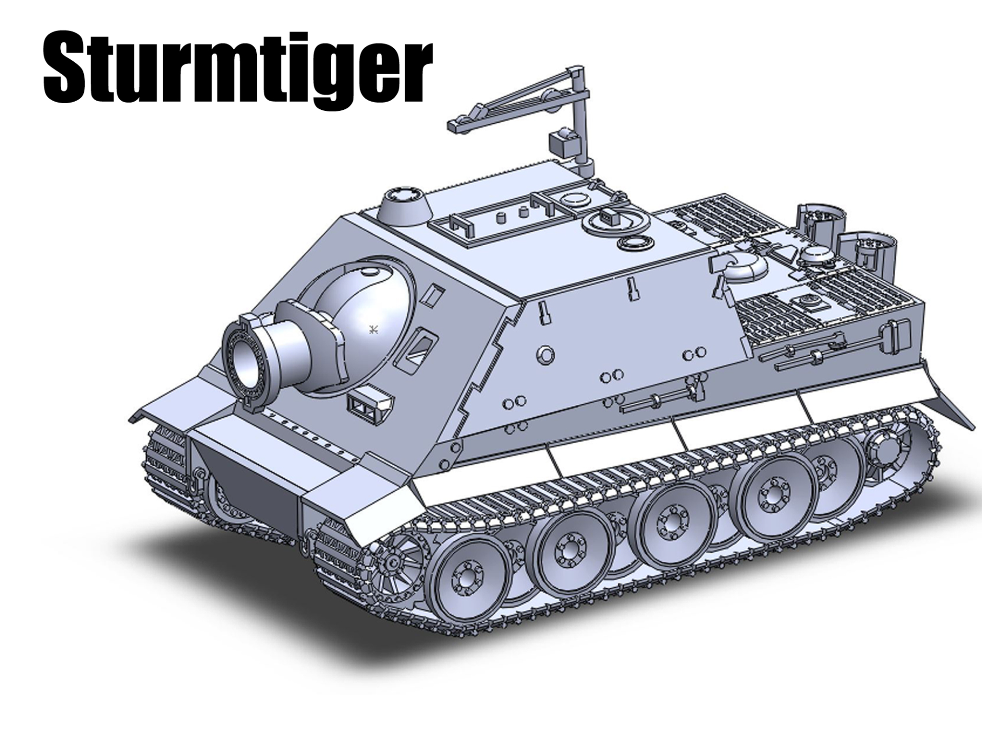 1/100突击虎自行火炮/重型坦克 Sturmtiger 