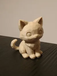 Mini chat mignon low poly — photo 3