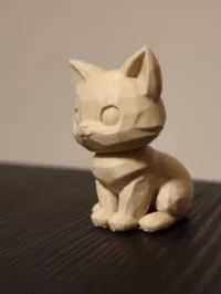 Mini chat mignon low poly — photo 4