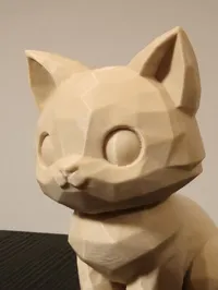 Mini chat mignon low poly — photo 10