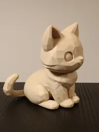 Mini chat mignon low poly — photo 7