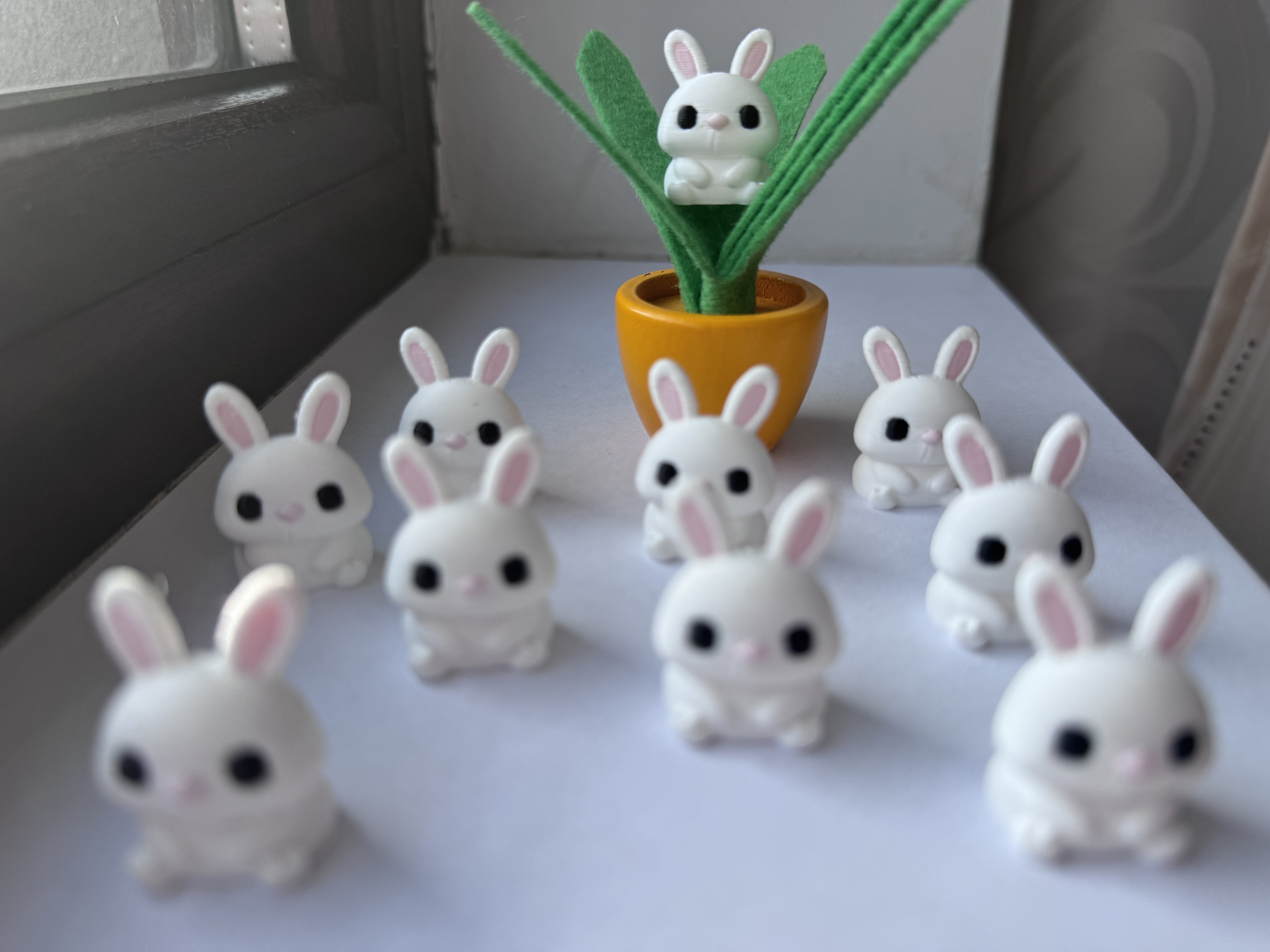 Miniatura 2 do modelo 3D Mini Easter Bunny – Tiny Egg Hunt Decoration
