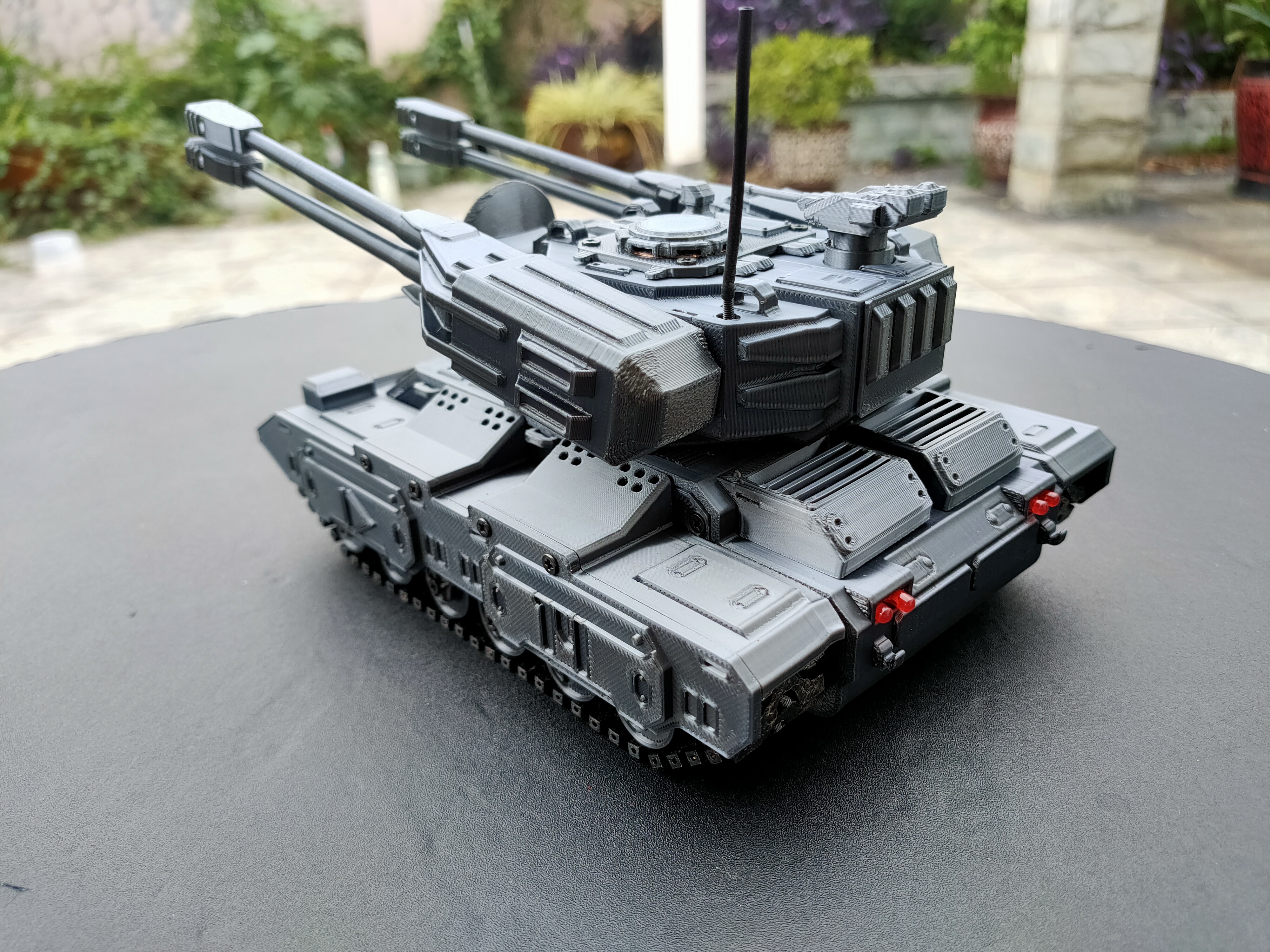 Miniatura 4 do modelo 3D 科幻坦克系列#2—防空坦克