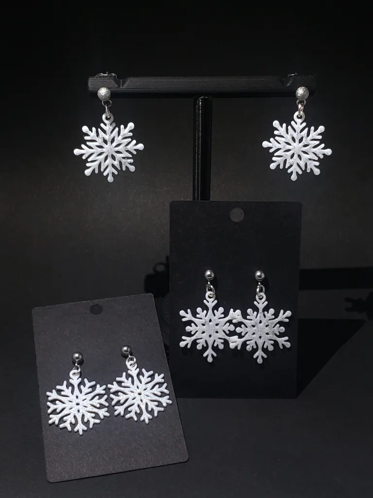 Snowflake Earrings view 2
