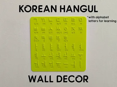 Hangul - Korean Alphabet