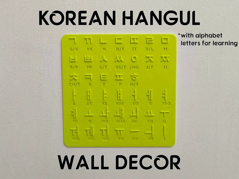 Hangul - Korean Alphabet