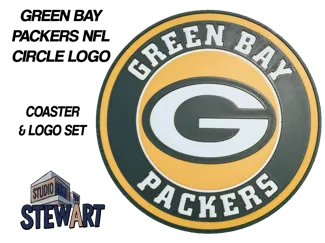 Green Bay Packers NFL LOGO - COASTER/OFFICE SIGN