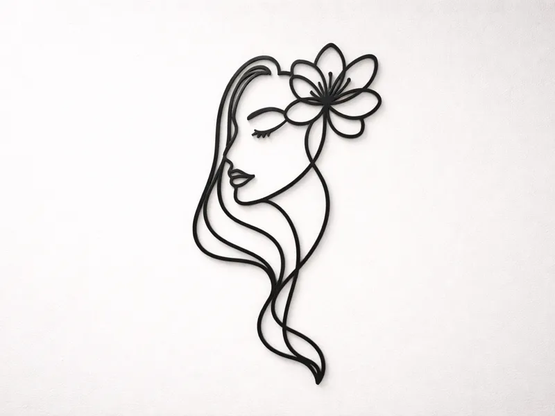 Minimalist Woman Line Art Wall Decor