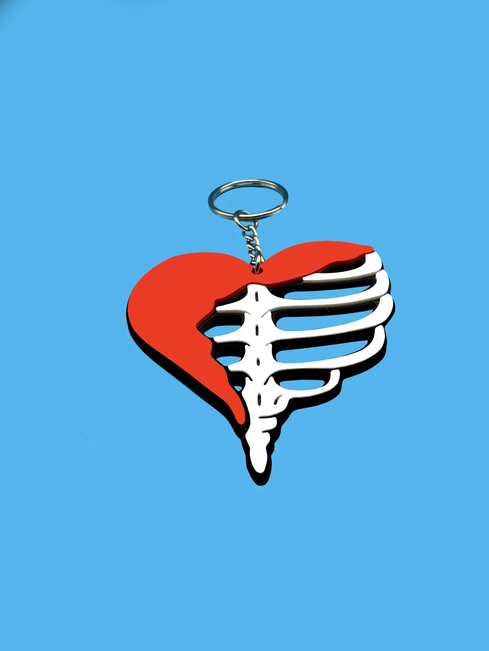 Heart Bones Keychain by BatChips MakerWorld: Download Free 3D Models