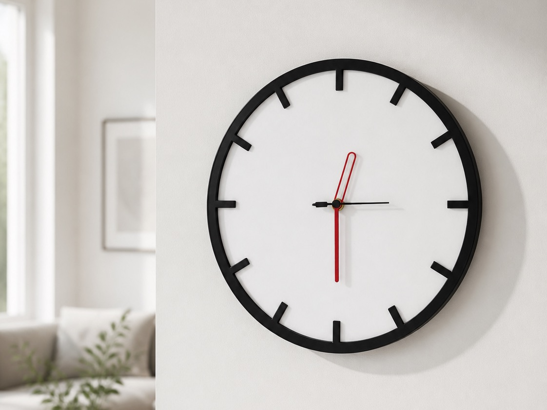 Modern Minimal Wall Clock | 3D Printed Decor