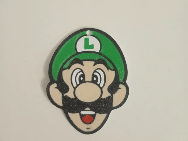 portachiavi luigi super mario pubblico dominio